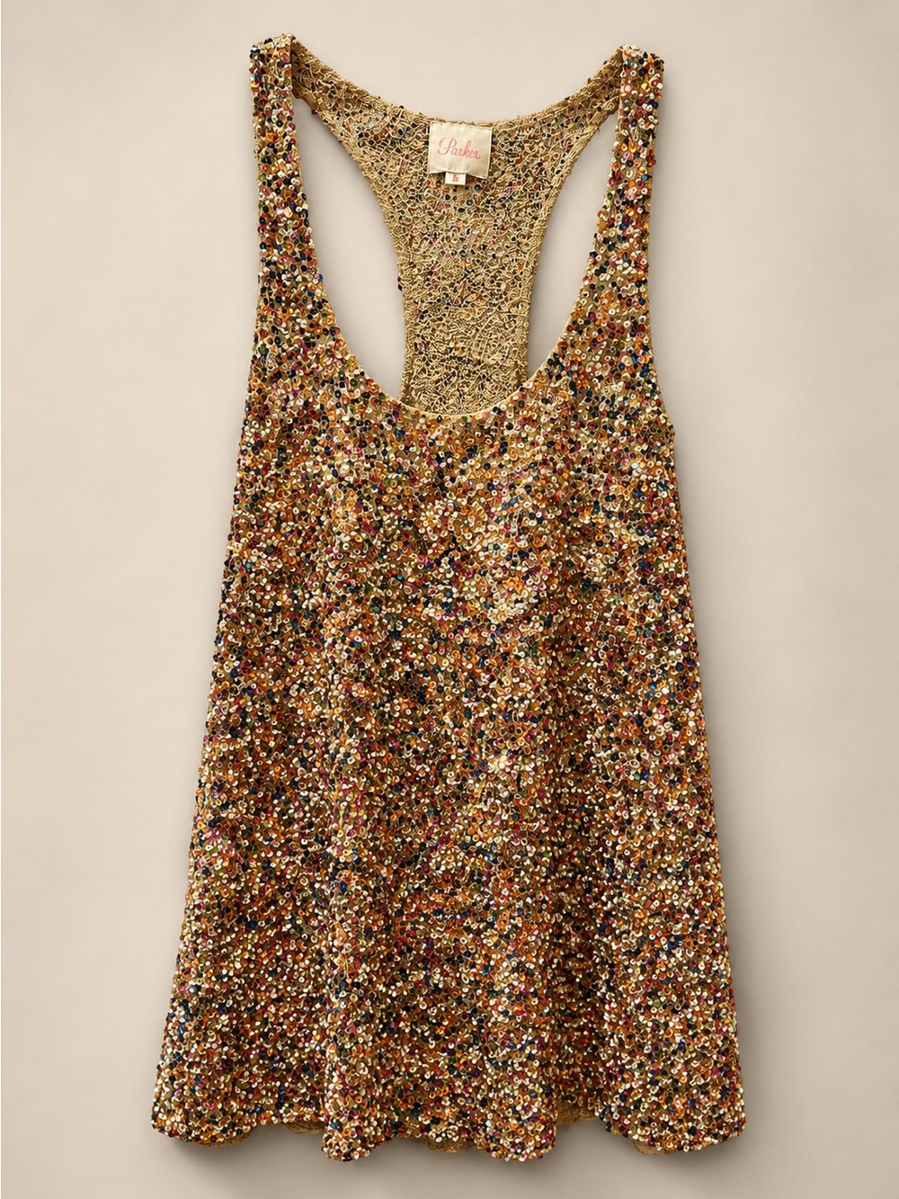✨ Parker Rainbow Sequin Racerback Tank Top 🌈✨
Rare Boutique Piece •